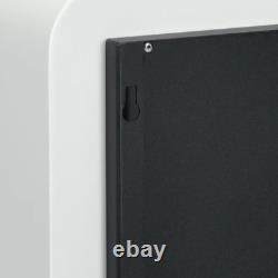 Wall Mounting Bio Ethanol Fireplace Heater Burning with 1L Tank, White