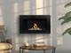 Wall-hung Bio-fireplace 650x400 Box, Black, Structural Matt
