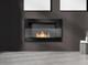 Wall-hung Bio-fireplace With Glass 650x400, Black Gloss