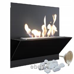 Wall mounted Bioethanol fireplace BESTA TÜV set
