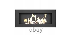 Wall mounted Bioethanol fireplace DELTA2 SLIM TÜV GIFTS