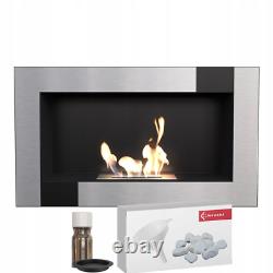 Wall mounted Bioethanol fireplace GOLF QUBE TÜV GIFTS
