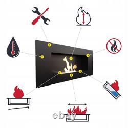 Wall mounted Bioethanol fireplace GOLF TÜV set