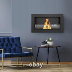 Wall mounted Bioethanol fireplace GOLF TÜV set