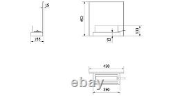 Wall mounted Bioethanol fireplace PLANK