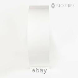 White Globe Flame Bio Ethanol Fireplace Modern Retro Design