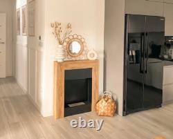 Wooden Denver portal bio fireplace