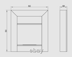 Wooden Denver portal bio fireplace